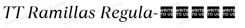 TT Ramillas Regula字体转换